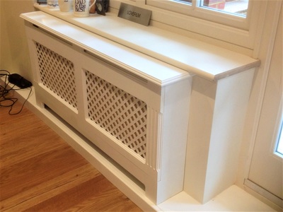 Bespoke radiator cover installation – photo 21