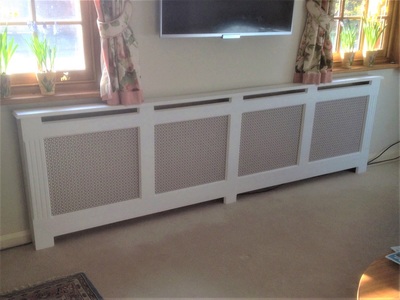 Bespoke radiator cover installation – photo 26