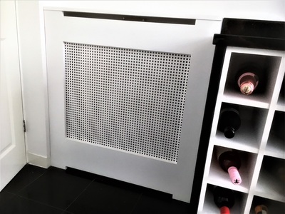 Bespoke radiator cover installation – photo 32